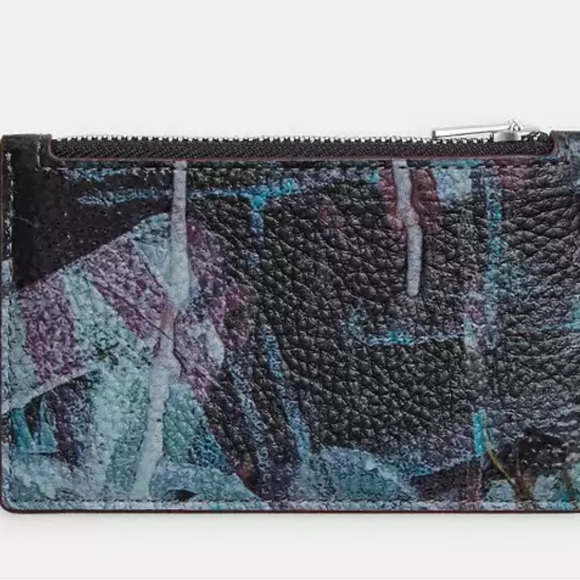 Coach X Mint + Serf Zip Card Case .new no tag No box - Picture 3 of 7